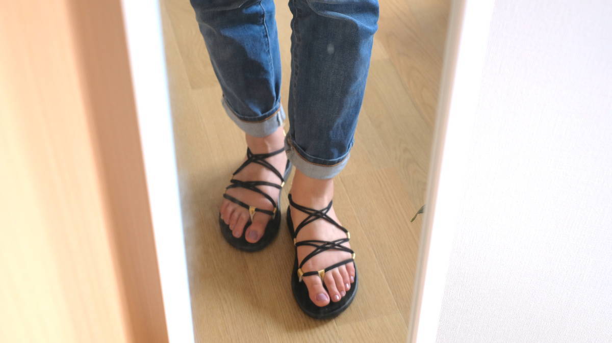 Tevaボヤインフィニティを履いたところ